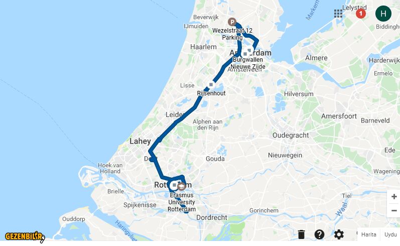 10 Temmuz 2018  Rotterdam  Amsterdam  Rotası.jpg