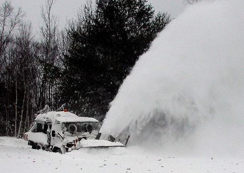 1968 Mercedes Benz Unimog Snow Blower For Sale In Action 1
