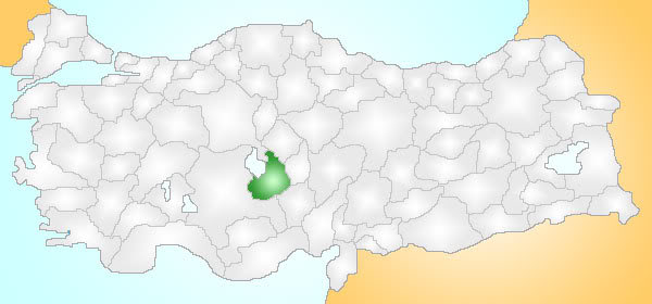 Aksaray Turkey Provinces locator