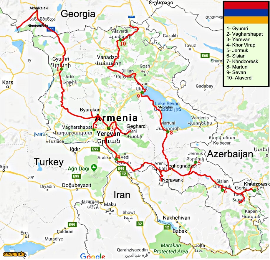ARMENIA ROUTE
