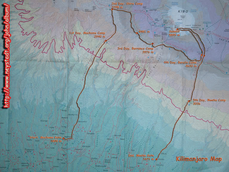 DSCN0922 Kilimanjaro Map
