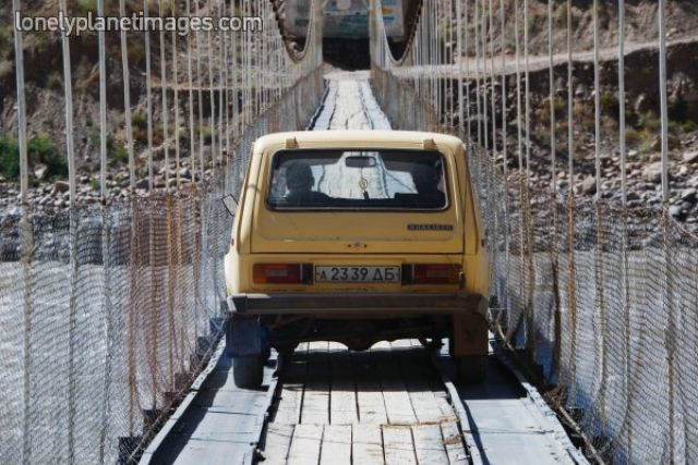 Inter Tajikistan Niva Surkhob River