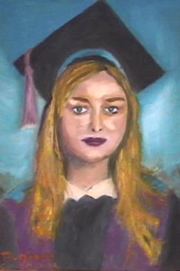 Kzm Ece Nevrann mezuniyet portresi