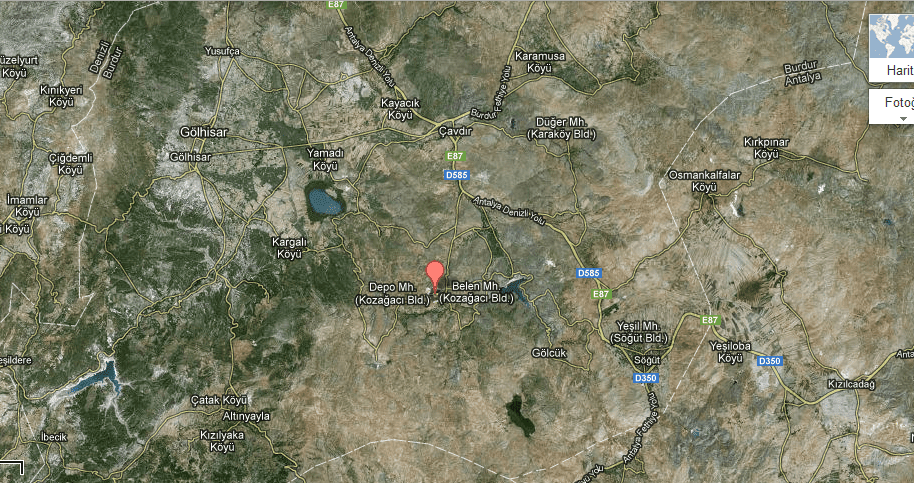 Kozaac Burdur Trkiye   Google Haritalar 1345978475
