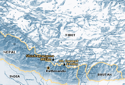 Map tibet