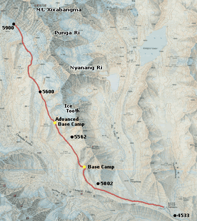 Map trekroute