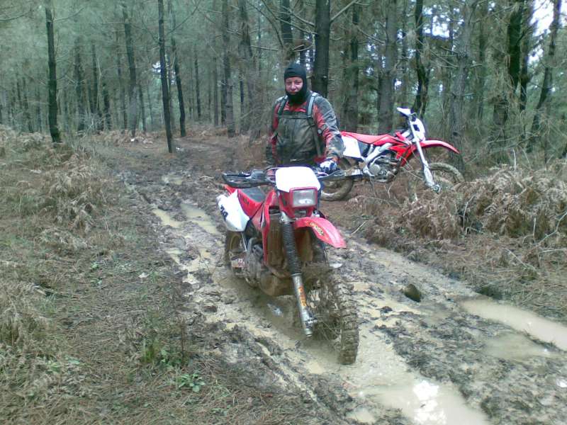 Muddy biker