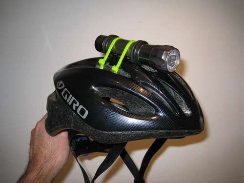 Pratik 013 Helmet mounted bicycle light on the quick and cheap.jpg