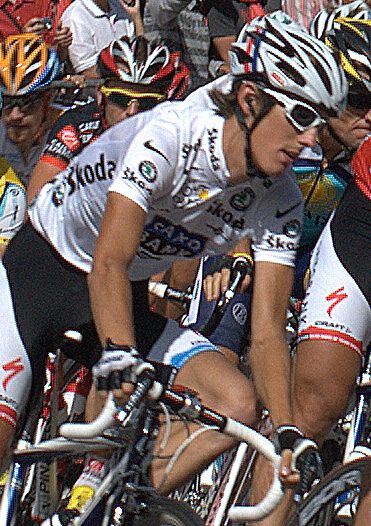 TF Andy Schleck in white  Tour de France 2009